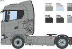 Italeri Scania S770 4x2 Normal Roof Grey Cab (1:24)