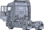 Italeri Scania S770 4x2 Normal Roof Grey Cab (1:24)