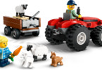 LEGO City - Červený traktor s přívěsem a ovcemi