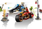 LEGO Ninjago - Kaiova motorka s čepelemi a Zaneův sněžný vůz