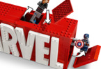 LEGO Marvel - Logo MARVEL a minifigurky