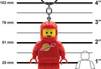 LEGO svítící klíčenka - Kosmonaut červený