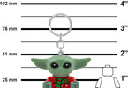 LEGO Keychain Flashlight - Star Wars Baby Yoda in a sweater