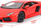 Maisto Lamborghini Aventador Coupé 1:24 oranžová metalíza