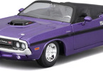 Maisto Dodge Challenger R/T Convertible 1970 1:24 fialová metalíza