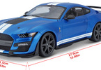 Maisto Ford Shelby GT500 2020 1:18 metallic blue