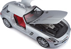 Maisto Mercedes-Benz SLS AMG 1:18 stříbrná