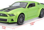 Maisto Ford Mustang Street Racer 2014 1:24 matná zelená