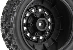 Pro-Line Wheels 2.2/3.0", Badlands MX M2 SC Tires, Raid H12mm Black Wheels (2)