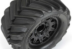 Pro-Line Wheels 2.8", Demolisher Tires, Raid H12 Black Wheels (2)