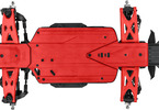Pro-Line kluzná deska přední a zadní Bash Armor červená: Arrma 3S
