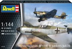 Revell Messerschmitt Bf109E, Junkers Ju87B Stuka (1:144)