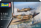 Revell Supermarine Spitfire Mk.Ia, Hawker Hurricane Mk.I (1:144)