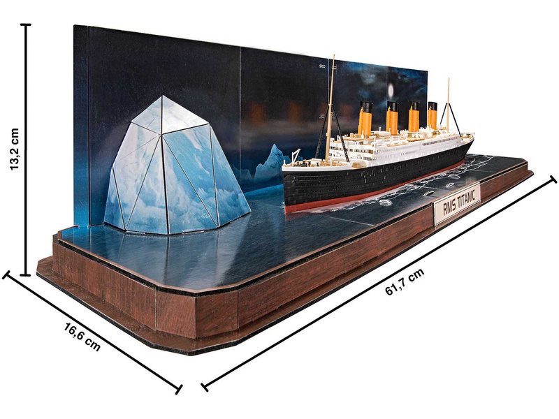 Revell - REVELL PUZZLE 3D Revell Mini Titanic-00112 - Puzzles 3D