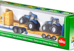 SIKU Super - Tahač s vlekem a 2 traktory New Holland 1:87