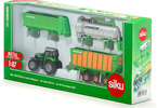 SIKU Farmer - Deutz se sadou přívěsů Joskin 1:87