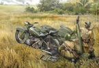 Zvezda sovětský motocykl M-72 s minometem (1:35)