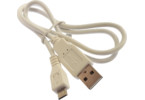 Cable USB - Micro USB 0.6m white