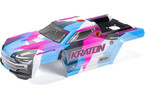 Arrma 1/8 Painted Body with Decals, Blue/Pink: KRATON 6S BLX V6