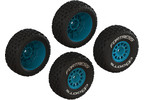 Arrma dBoots Fortress Glued Tire Set, Blue (2 Pairs): Grom