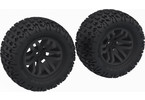 Arrma dBoots Fortress MT Tire Set Glued, Black (2)