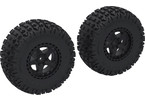 Arrma Dboots Fortress SC Tire Set Glued, Black (2)