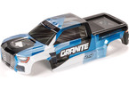 Arrma Clipless Painted Decaled Trimmed Body, Blue: Granite 4x4