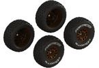 Arrma dBoots Fortress Glued Tire Set, Bronze (4): Grom