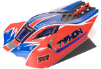 Arrma 1/8 Clipless Painted Decaled Body, Red: TYPHON 4X4