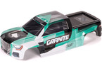 Arrma 1/10 Clipless Painted Decaled Trimmed Body, Green/Black: Granite 4x4