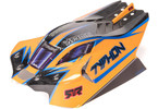 Arrma 1/8 Clipless Painted Decaled Body, Orange: TYPHON 4X4