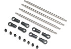 Axial Rear Upper/Lower Links Set, Titanium: AXP8