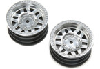 Axial 1.9 KMC Machete Wheel - Satin Silver (2pcs)