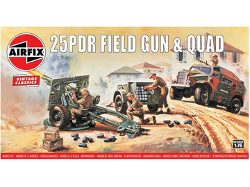 Airfix Quad and 25pdr Field Gun (1:76) (Vintage) / AF-A01305V