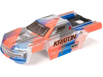 Arrma 1/8 Painted Body with Decals, Blue/Orange: KRATON 6S BLX V6 / ARA-1517