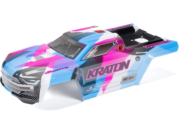 Arrma 1/8 Painted Body with Decals, Blue/Pink: KRATON 6S BLX V6 / ARA-1518