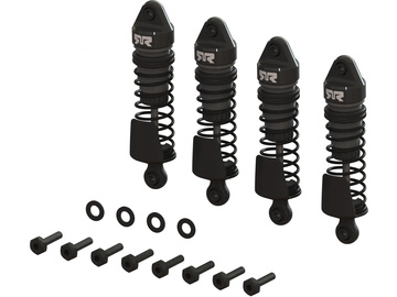 Arrma Aluminum Shock Set, 58mm Length, 2000cSt Oil (4), Gunmetal: Grom / ARA-1560