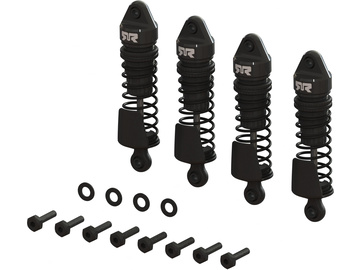 Arrma Aluminum Shock Set, 58mm Length, 1000 cSt Oil (4), Black: Grom / ARA-1567