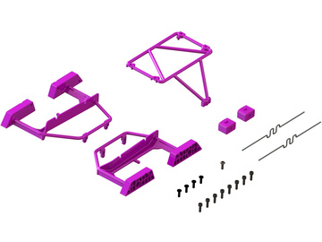 Arrma Desert Truck Body Roll Cage Set, Purple: Grom / ARA-1568