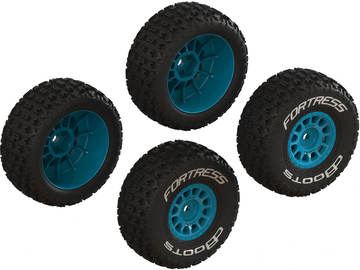 Arrma dBoots Fortress Glued Tire Set, Blue (2 Pairs): Grom / ARA-1571