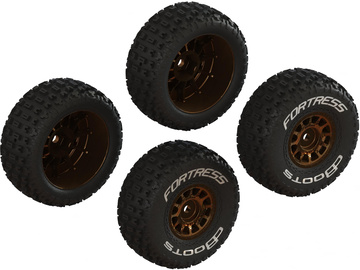 Arrma dBoots Fortress Glued Tire Set, Bronze (4): Grom / ARA-2024