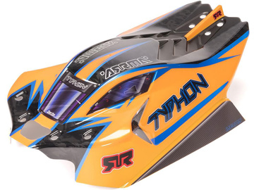 Arrma 1/8 Clipless Painted Decaled Body, Orange: TYPHON 4X4 / ARA-2318