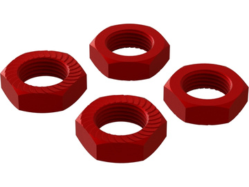 Arrma Aluminum Wheel Nut 17mm Red (4) / ARA310906