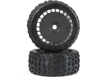 Arrma dBoots Katar T Belted 6S Tire Set Glued (Blk) (2) / ARA550097