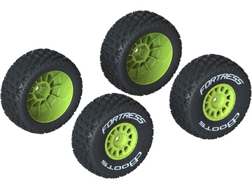 Arrma dBoots FORTRESS Tire Set Glued, Yellow (2) / ARA550115