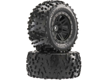 Arrma Sand Scorpion DB XL Tire/Wheel Blk Re (2) / ARAC9641