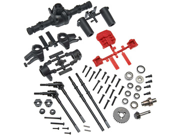 Axial AR44 Locked Axle Set Front/Rear Complete / AXIC1438