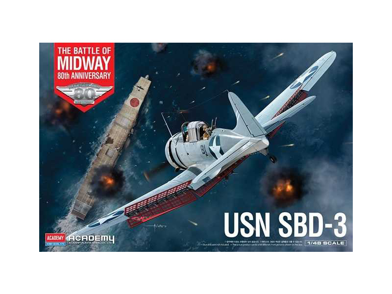 Academy Douglas SBD-3 USN Bitva u Midway (1:48)