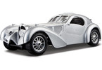 Bburago Bugatti 1:24 stříbrná