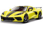 Bburago Corvette Stingray coupe 2020 1:43 yellow